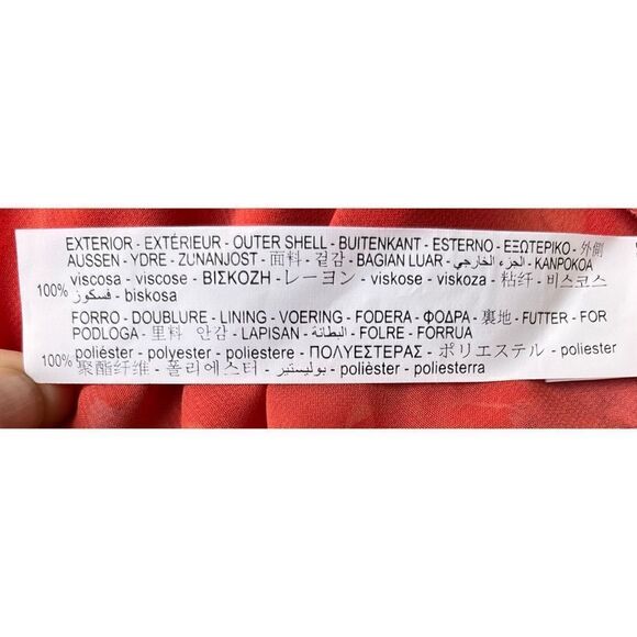 NWT Zara Blogger’s Favorite Red Floral Long Sleeve V-Neck Wrap Dress, Small - Picture 16 of 16